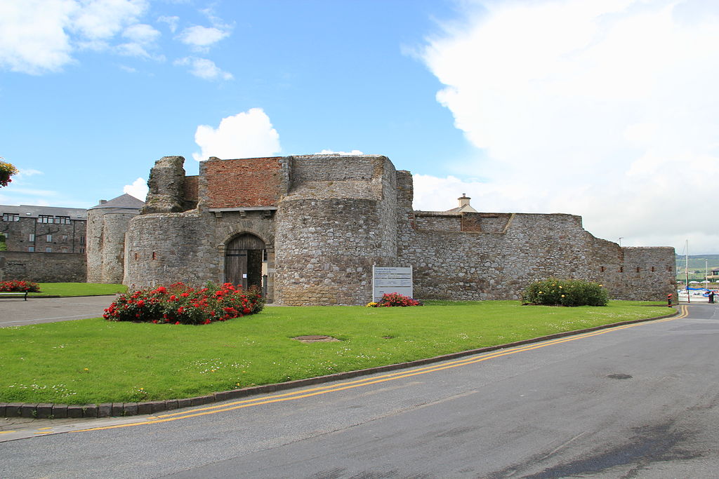 Dungarvan Castle by sea
